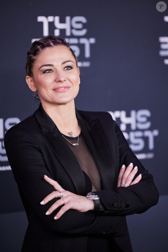 Laure Boulleau - Photocall de la cérémonie des Best FIFA Football Awards à la salle Pleyel à Paris le 27 février 2023. © Cyril Moreau / Bestimage