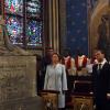 Dmitri Medvedev et son épouse Svetlana à Notre-Dame de Paris. 02/03/2010