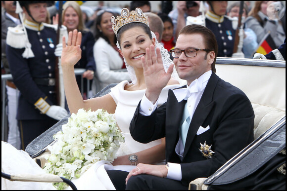 Le mariage de Victoria de Suède avec Daniel Westling à Stockholm le 19 juin 2010