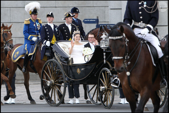 Le mariage de Victoria de Suède avec Daniel Westling à Stockholm le 19 juin 2010