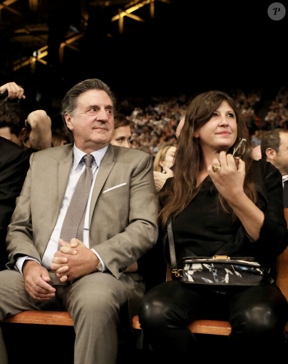 Daniel Auteuil et sa femme Aude Ambroggi - Cérémonie d'ouverture à la Halle Tony Garnier du 11ème Festival Lumiere 2019 de Lyon le 12 octobre 2019. © Dominique Jacovides / Bestimage 