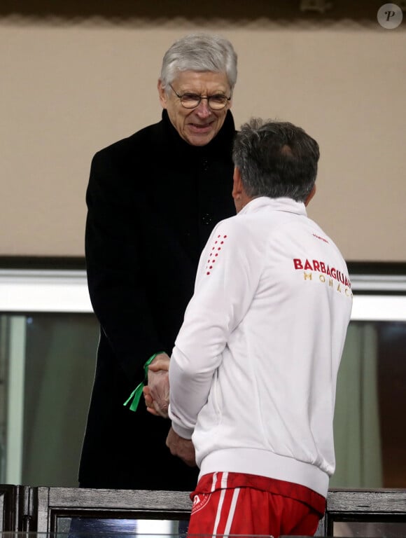 Arsene Wenger - Match de football caritatif lors de la 3ème édition de la Fight Aids Cup à l'occasion du 45ème festival international du cirque de Monte-Carlo au stade Louis II à Monaco le 23 janvier 2023. L'équipe du Prince Albert, les "Barbagiuans" a gagné le match sur le score de 3-2. © Jean-François Ottonello/Nice-Matin/Monaco