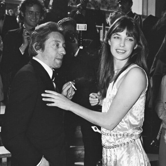 Jane Birkin et Serge Gainsbourg au Festival de Cannes en 1974