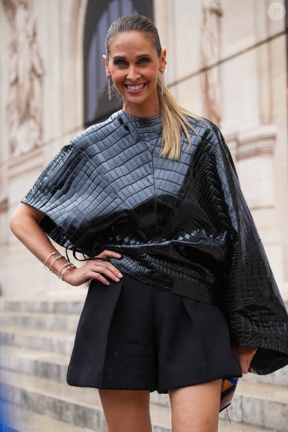 Ophelie Meunier - Sorties du défilé Stéphane Rolland à l'Opéra Garnier lors de la Fashion Week haute couture automne-hiver 2023-2024 à Paris le 4 juillet 2023.