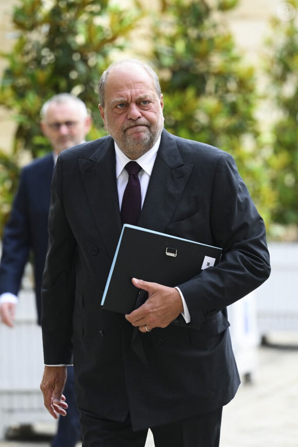 Eric Dupond Moretti - Garde des Sceaux , ministre de la Justice - Arrivées des ministres au comité interministériel des Outre-mer à l'hôtel de Matignon à Paris le 18 juillet 2023.
