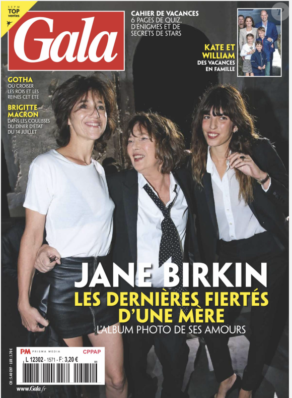 La Une du magazine "Gala" du mercredi 19 juillet 2023.