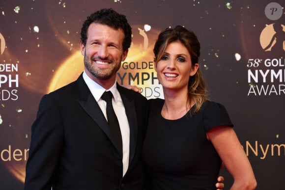 Boris Ehrgott et Caroline Ithurbide - Photocall lors de la cérémonie de remise des Nymphes d'Or du 58ème Festival de Télévision de Monte Carlo au Grimaldi Forum à Monaco le 19 juin 2018. © Bruno Bebert/Bestimage 