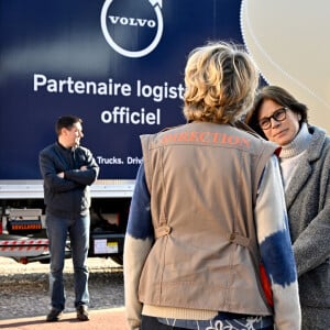 La princesse Stéphanie de Monaco, accompagnée de Dominique Serra, fondatrice et organisatrice du rallye, mais aussi de la ministre de l'économie et des finances du Maroc Nadia Fettah Alaoui et du parrain de coeurde la course, Jean Marc Généreux© Bruno Bebert/Bestimage 