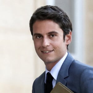 Gabriel Attal, Porte-parole du Gouvernement à son arrivée au conseil des ministres du 19 juillet 2021, au palais de l'Elysée, à Paris. © Stéphane Lemouton / Bestimage