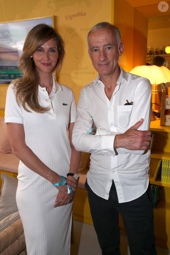 Exclusif - Ophélie Meunier et Gilles Bouleau - Célébrités aux Internationaux de France de Tennis de Roland Garros 2023 - Jour 13 à Paris le 09 Juin 2023. © Bertrand Rindoff / Bestimage 