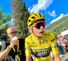 Grosses tensions sur le Tour de France ! 
Le maillot jaune danois, Jonas Vingegaard lors de la 17ème étape du Tour de France 2023 à Courchevel © Fabien Faure/Bestimage