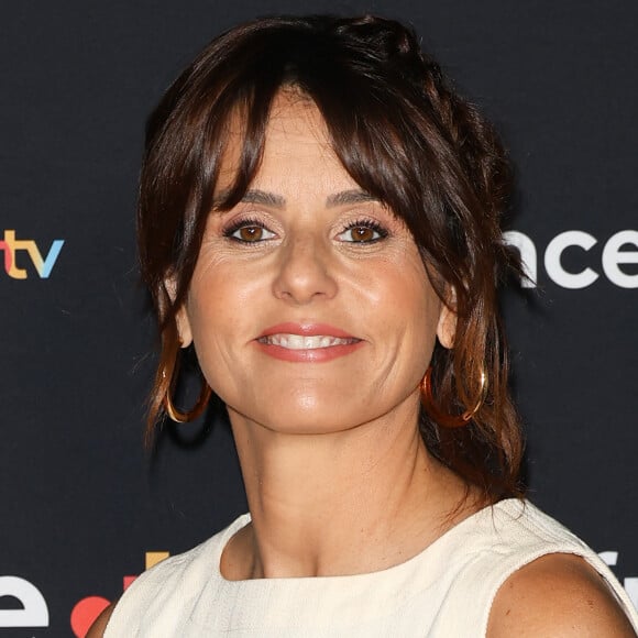 Faustine Bollaert au photocall pour la conférence de presse de rentrée de France TV à la Grande Halle de la Villette à Paris, France, le 11 juillet 2023. © Coadic Guirec/Bestimage 