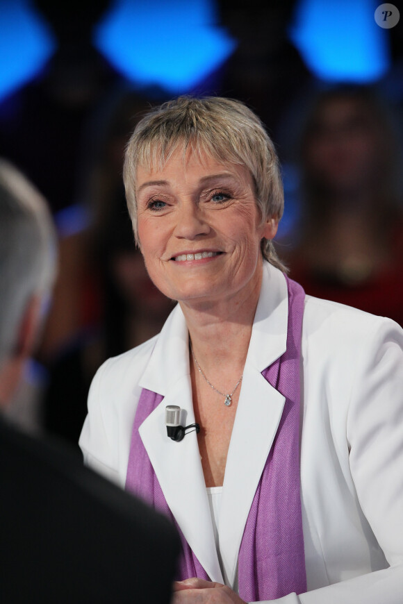 Simone Hérault (voix de la SNCF) - Exclusif - Enregistrement de l'émission "Vendredi sur un plateau".