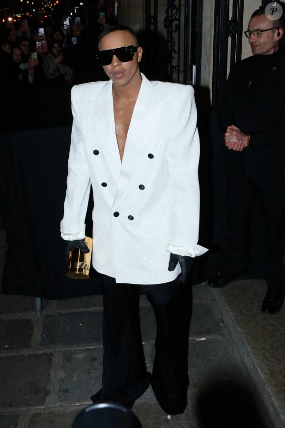 Olivier Rousteing - Arrivées au défilé de mode Haute-Couture "Jean Paul Gaultier" lors de la fashion week de Paris. Le 25 janvier 2023 © Veeren-Christophe Clovis / Bestimage 