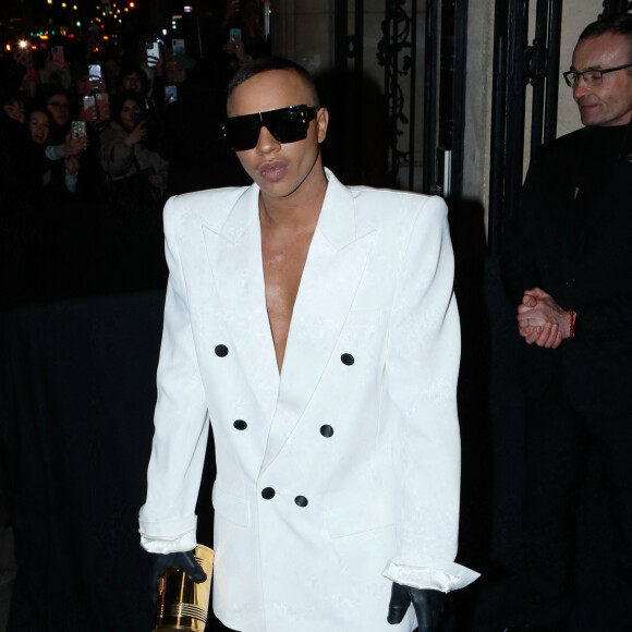 Olivier Rousteing - Arrivées au défilé de mode Haute-Couture "Jean Paul Gaultier" lors de la fashion week de Paris. Le 25 janvier 2023 © Veeren-Christophe Clovis / Bestimage 