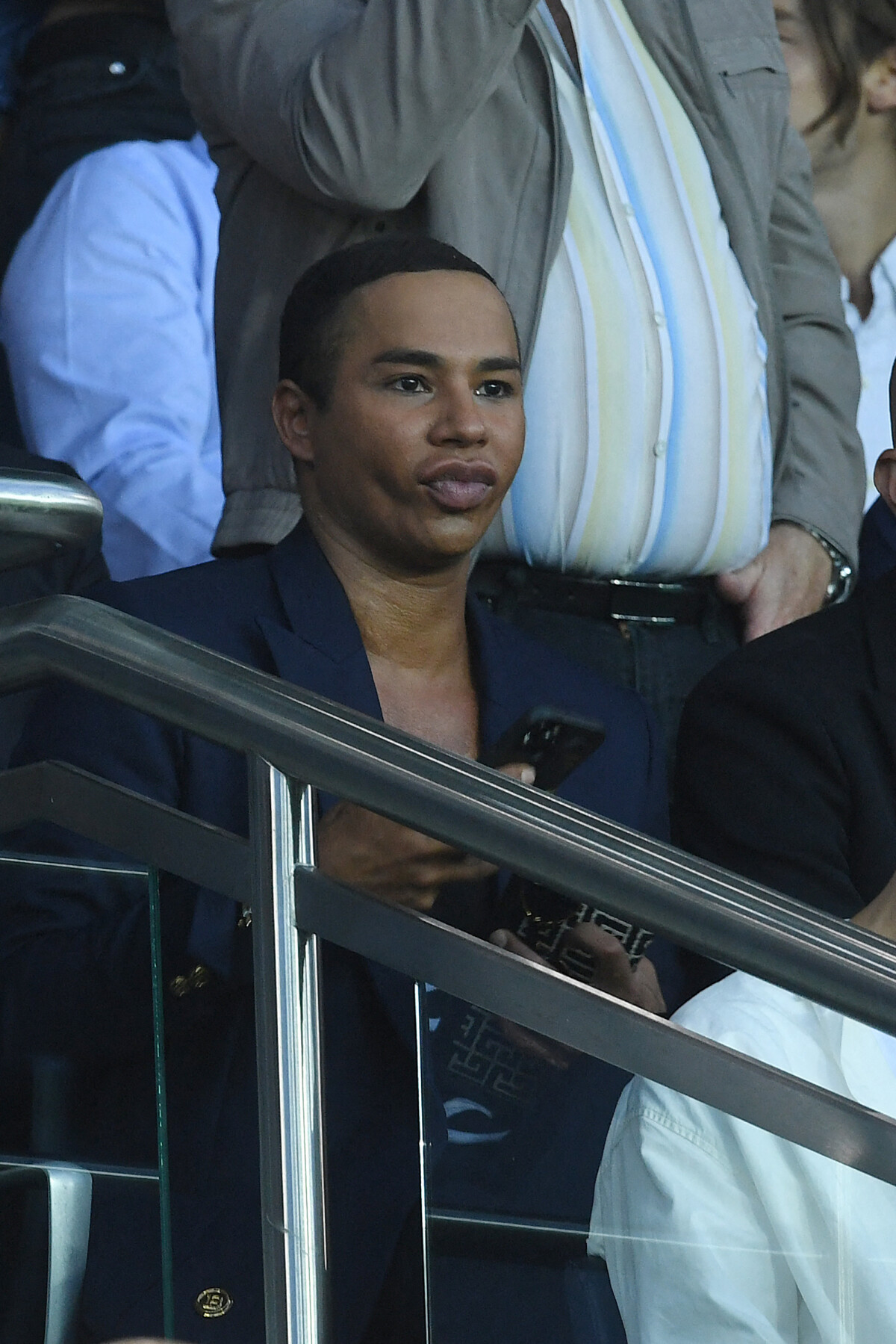 Photo Olivier Rousteing Match de football en ligue 1 Uber Eats