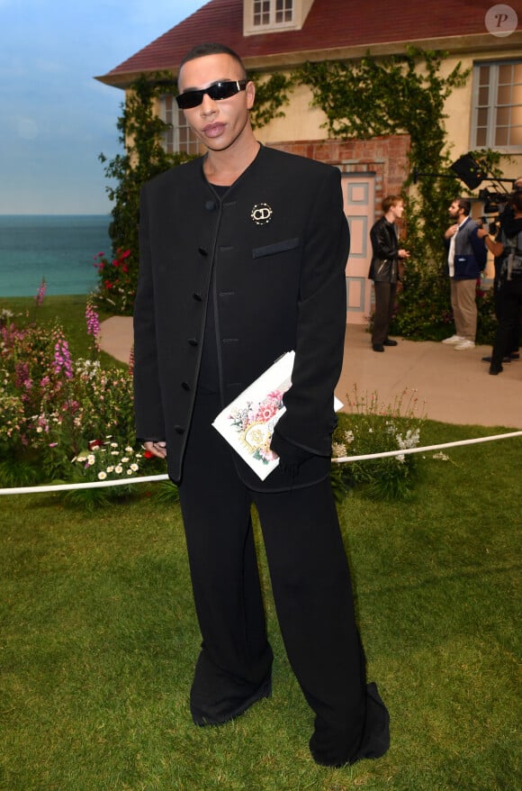 Olivier Rousteing au front row du défilé de mode Homme printemps-été 2023 Dior à l'école du Val de Grâce à Paris, France, le 24 juin 2022. © Veeren-Clovis/Bestimage 