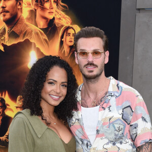 Christina Milian et son mari M Pokora (Matt Pokora) à la première du film "Jurassic World Dominion" à Los Angeles, le 6 juin 2022.  Celebrities at the premiere of "Jurassic World Dominion" in Los Angeles. June 6th, 2022.