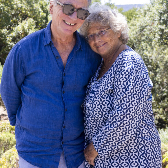 Exclusif - Jacqueline Franjou, William Leymergie - Représentation de la pièce "L'avare" au théâtre de Verdure lors du festival de Ramatuelle le 31 juillet 2023. © Cyril Bruneau / Festival de Ramatuelle / Bestimage