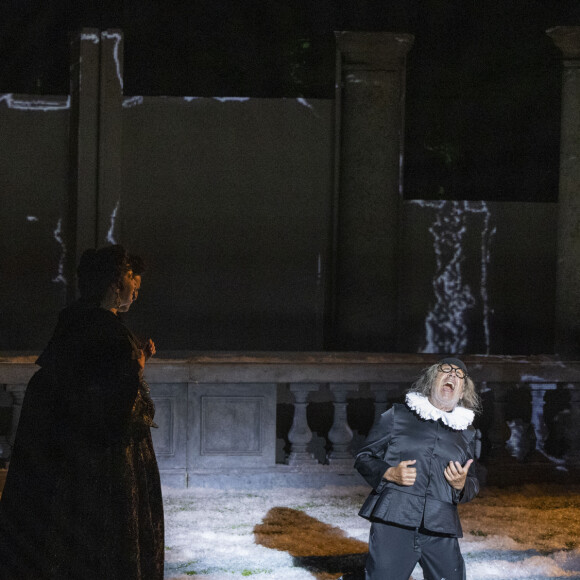 Exclusif - Michel Boujenah - Représentation de la pièce "L'avare" au théâtre de Verdure lors du festival de Ramatuelle le 31 juillet 2023. © Cyril Bruneau / Festival de Ramatuelle / Bestimage