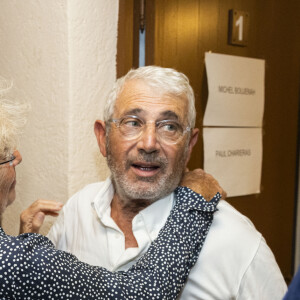 Exclusif - Jacqueline Franjou, Michel Boujenah - Représentation de la pièce "L'avare" au théâtre de Verdure lors du festival de Ramatuelle le 31 juillet 2023. © Cyril Bruneau / Festival de Ramatuelle / Bestimage