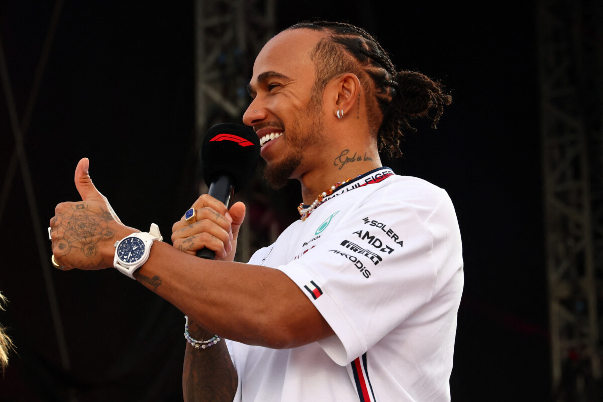 Photo : Lewis Hamilton au Grand Prix de Formule 1 de Grande-Bretagne à ...