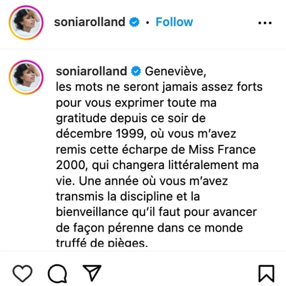 Encore bouleversée par sa disparition, celle qui a remporté la couronne Miss France à la fin des années 90 s'est livrée en toute sincérité.