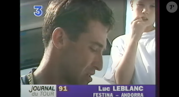 Luc Leblanc sur le Tour de France en 1991.