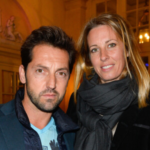 C'est en 2016 que Frédéric Diefenthal et Stéphanie ont officialisé leur relation.
Frédéric Diefenthal et sa compagne - Générale de la pièce "A droite, à gauche" au Théâtre des Variétés à Paris le 12 octobre 2016. © Coadic Guirec/Bestimage