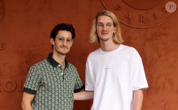 Pierre Niney, Paul Mirabel au village lors des Internationaux de France de tennis de Roland Garros 2023, à Paris, France, le 11 juin 2023. © Jacovides-Moreau/Bestimage