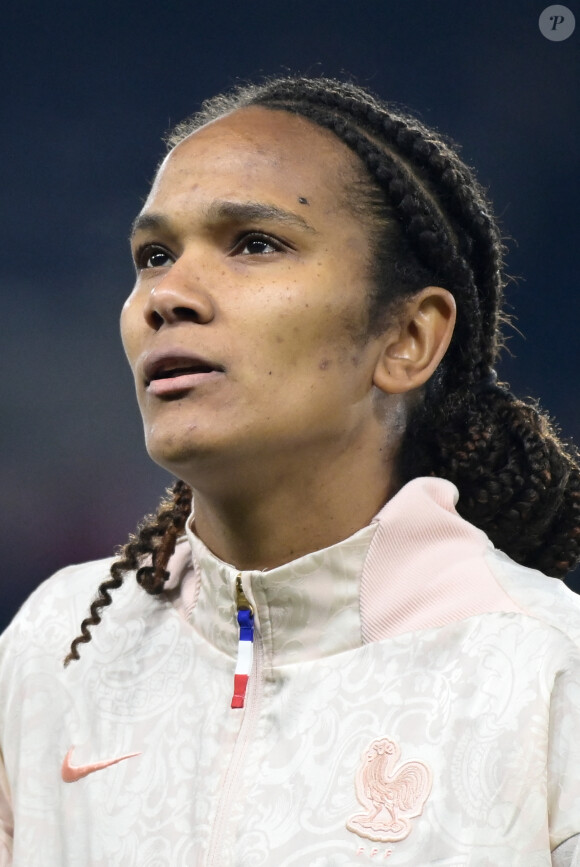 Pourtant, en 2019, elle a bien voulu en dire plus sur sa vie privée
Portrait de Wendie Renard ( 3 - France ) - Match "France - Norvège (0-0)" à Caen, le 21 février 2023.