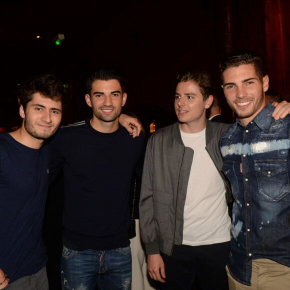 Tximista Lizarazu, Enzo Zidane et Luca Zidane - A l'occasion des 20 ans de la victoire de l'équipe de France, les bleus 98 se sont rendus à un dîner organisé au Buddha Bar avec tous les joueurs et leur famille le 11 juin 2018. © Rachid Bellak/Bestimage
