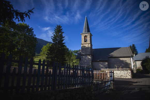 L'église du village du Haut-Vernet où séjournait l'enfant porté disparu, Émile, 2 ans et demi © Thibaut Durand/ABACAPRESS.COM
