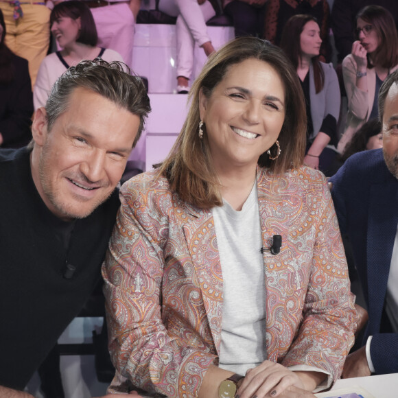 Après sept années de bons et loyaux services, Benjamin Castaldi a décidé de quitter "Touche pas à mon poste" sur C8.
Exclusif - Benjamin Castaldi, Valérie Benaim, Bernard Montiel - Enregistrement de l'émission "TPMP (Touche Pas à Mon Poste)", présentée par C.Hanouna et diffusée en direct sur C8 le 12 avril 2023 © Jack Tribeca / Bestimage