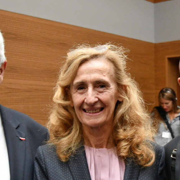 Un énorme scandale dont la figure emblématique monégasque se serait bien passé.
Didier Linotte, président du Tribunal Suprême de Monaco, Nicole Belloubet, garde des sceaux, ministre de la justice, et Laurent Anselmi, directeur des services judiciaires de Monaco, durant l'inauguration des nouveaux locaux du Tribunal Administratif de Nice le 29 octobre 2018. © Bruno Bebert / Bestimage