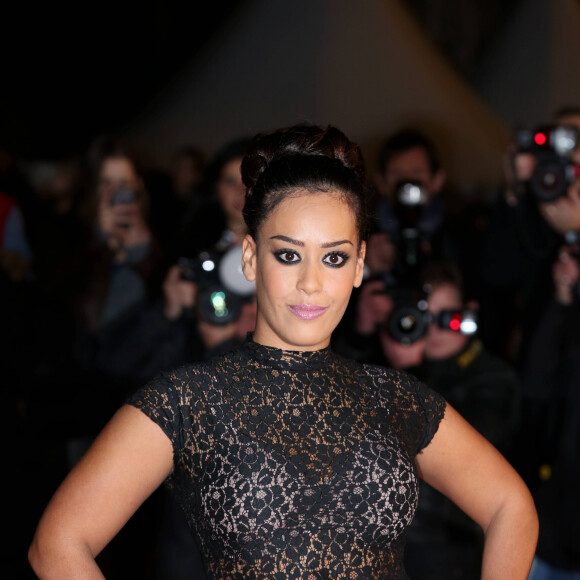 Amel Bent - 15eme edition des NRJ Music Awards a Cannes. Le 14 decembre 2013