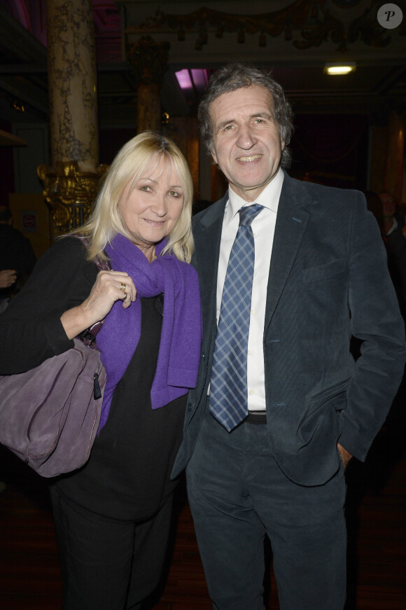 Gérard Leclerc, et son épouse Julie - Le musée Grevin accueille le Pere Noel Coca-Cola a l'occasion des fetes de fin d'année a Paris, le 20 novembre 2013.