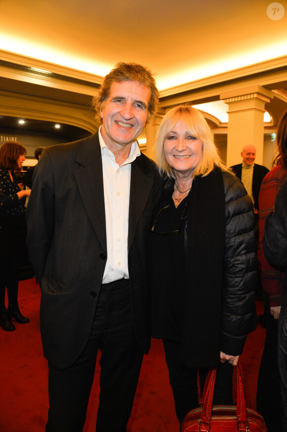 Gérard Leclerc et sa femme Julie - Générale de la pièce "L'heureux élu", une comédie de Eric Assous au Théâtre de la Madeleine à Paris le 24 octobre 2016. © Coadic