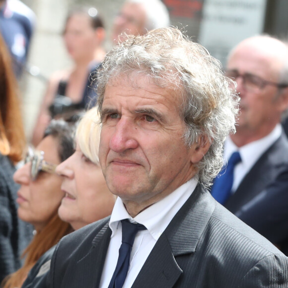 Gérard Leclerc - Sortie des obsèques de Pierre Bellemare à l'église Saint-Roch de Paris, France, le 31 mai 2018. 