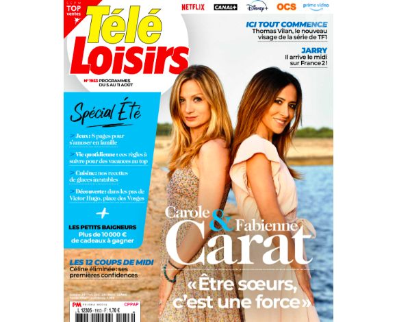 Couverture du magazine Télé-Loisirs, paru le 31 juillet 2023.
