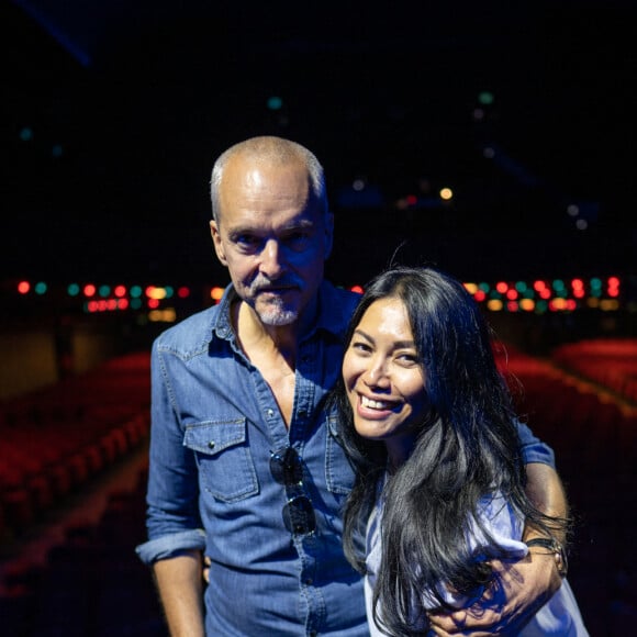 Exclusif - Anggun et son mari Christian Kretschmar-Anggun - Concert solidaire au profit des enfants de la guerre "Ensemble" à l'Olympia à Paris le 4 juillet 2022. © Anthony Mkrtchian via Bestimage