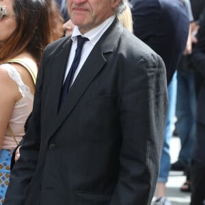 Gérard Leclerc - Sortie des obsèques de Pierre Bellemare à l'église Saint-Roch de Paris, France, le 31 mai 2018.