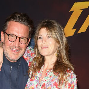 Benjamin Castaldi et sa femme Aurore Aleman - Première du film "Indiana Jones et le Cadran de la destinée" au cinéma Le Grand Rex à Paris, le 26 juin 2023.