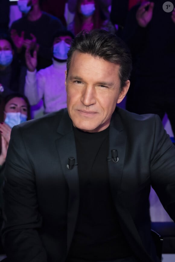 Exclusif - Benjamin Castaldi pendant l'émission TPMPXXL (Touche Pas à Mon Poste XXL) présentée en direct par V.Benaim, le 06/01/22 en direct sur C8.