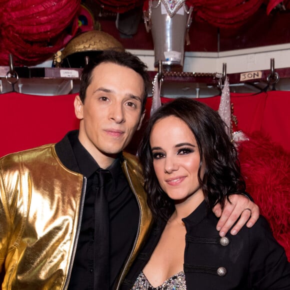 Exclusif - Grégoire Lyonnet et sa femme Alizée - Backstage de l'émission "Tous au Moulin Rouge pour le sidaction" au Moulin Rouge à Paris le 20 mars 2017. L'émission sera diffusée sur France 2 le samedi 25 mars à 21h00. © Cyril Moreau - Dominique Jacovides / Bestimage 