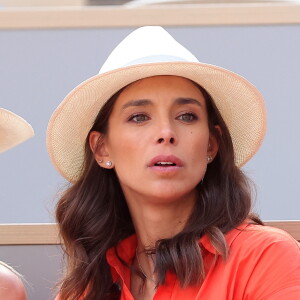 Marine Lorphelin (Miss France 2013) en tribunes lors des Internationaux de France de tennis de Roland Garros 2023, à Paris, France, le 9 juin 2023. © Jacovides-Moreau/Bestimage