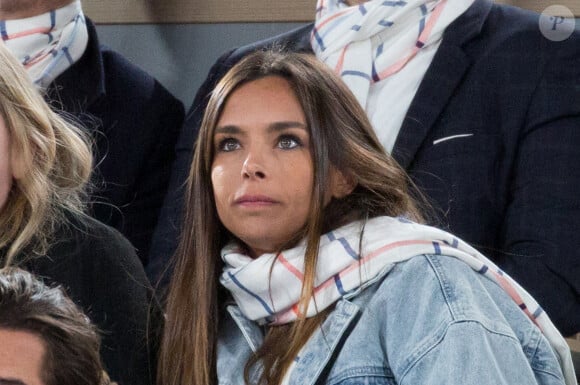 Marine Lorphelin ( (Miss France 2013) - People dans les tribunes lors des Internationaux de France de Tennis de Roland Garros 2022 à Paris le 29 mai 2022.