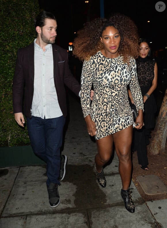 Serena Williams et son mari Alexis Ohanian, N. Scherzinger arrivent au Peppermint Nightclub pour la 5ème soirée annuelle "Imagine Ball 2018" By John Terzian & Val Vogt" en hommage à S.Williams à Los Angeles, le 23 septembre 2018 