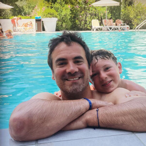 Alex Goude et son fils Elliot immortalisés sur Instagram.
