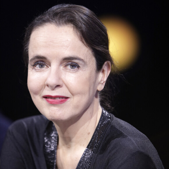 Amélie Nothomb lors de l'enregistrement de l'émission "La grande librairie" (France 5), le 30 août 2021.